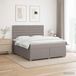 Maison Exclusive - Lit Boxspring avec matelas taupe 140 x 200 cm tissu