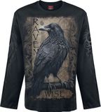 Spiral Raven Wise Heren Shirt met lange mouwen - Zwart - XXL