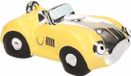 Merkloos / Sans marque G. Wurm Gmbh + Co. Kg Spaarpot Klassieke Sportauto Cabriolet Geel Keramiek 15 x 9 x 6 cm