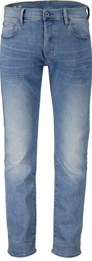 G-star 3301 Slim Jeans - Blauw - Maat W38/L34 - Heren