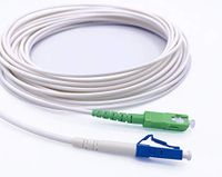 Elfcam® - 2m Glasvezelkabel OS2 LC/UPC naar SC/APC Singlemode Simple 9/125um LSZH