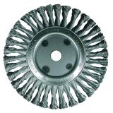 Osborn 2641151 AR0002641151 haakse slijper, 150 mm, ronde borstel, D150 x 13 mm, boring 22,2 mm, gevlochten staaldraad, 0,50 mm, TÜV-getest