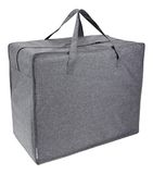 Bigso Box of Sweden Opbergtas, grote draagtas voor dekens, beddengoed, winterspullen enz. – praktische tas met versterkte handgrepen en ritssluiting – beige