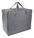 Bigso Box of Sweden Opbergtas, grote draagtas voor dekens, beddengoed, winterspullen enz. – praktische tas met versterkte handgrepen en ritssluiting – beige