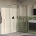 Brauer Oblivion - Inloopdouche - Helder Glas - 100 x 200 cm - met Zijwand 40 cm - incl. Glascoating - PVD RVS-Kleurig Geborsteld