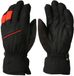 Eska Sporty Gtx Skihandschoenen Unisex Zwart/Rood Leer Gore-Tex Waterdicht Winddicht Maat 9