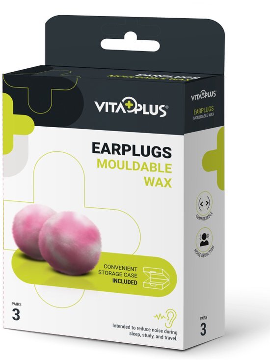 Vitaplus Earplugs Mouldable Wax 6ST