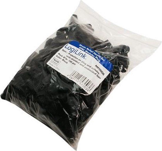 Logilink RJ45 Tule Zwart 100 stuks 6mm