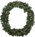 Decoris Kerstkrans/dennenkrans - groen - warm witte verlichting - timer - D50 cm
