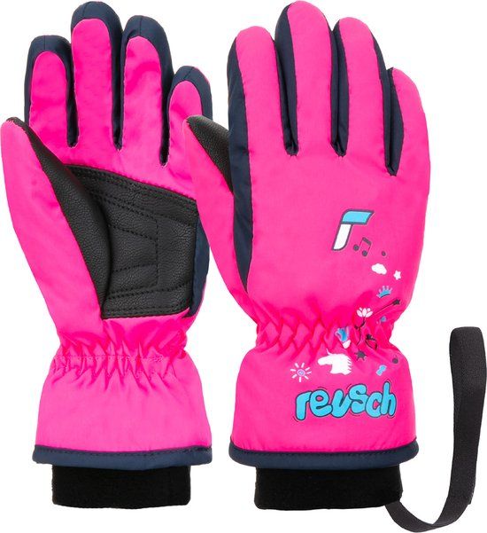 Reusch Fingerhandschuhe Kids - Pink-blauw - Maat 2 - Unisex