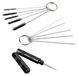 Airbrush Kit de nettoyage - 5 brosses de nettoyage - Acier inoxydable - 5 fils de nettoyage