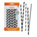 Biologisch Decora Biologisch afbreekbare rietjes Black & White 80 stuks