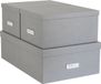 Bigso Box of Sweden Opbergdozen met deksel 3-delig grijs