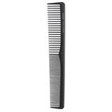 T4B LUSSONI PEIGNE DE COUPE peigne de coupe incassable en carbone pour tous types de cheveux avec ions antistatiques et négatifs, dents larges et fines (116)