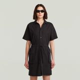 G-Star Soft Utility Dress Dames Jurk Katoen Zwart
