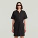 G-Star Soft Utility Dress Dames Jurk Katoen Zwart