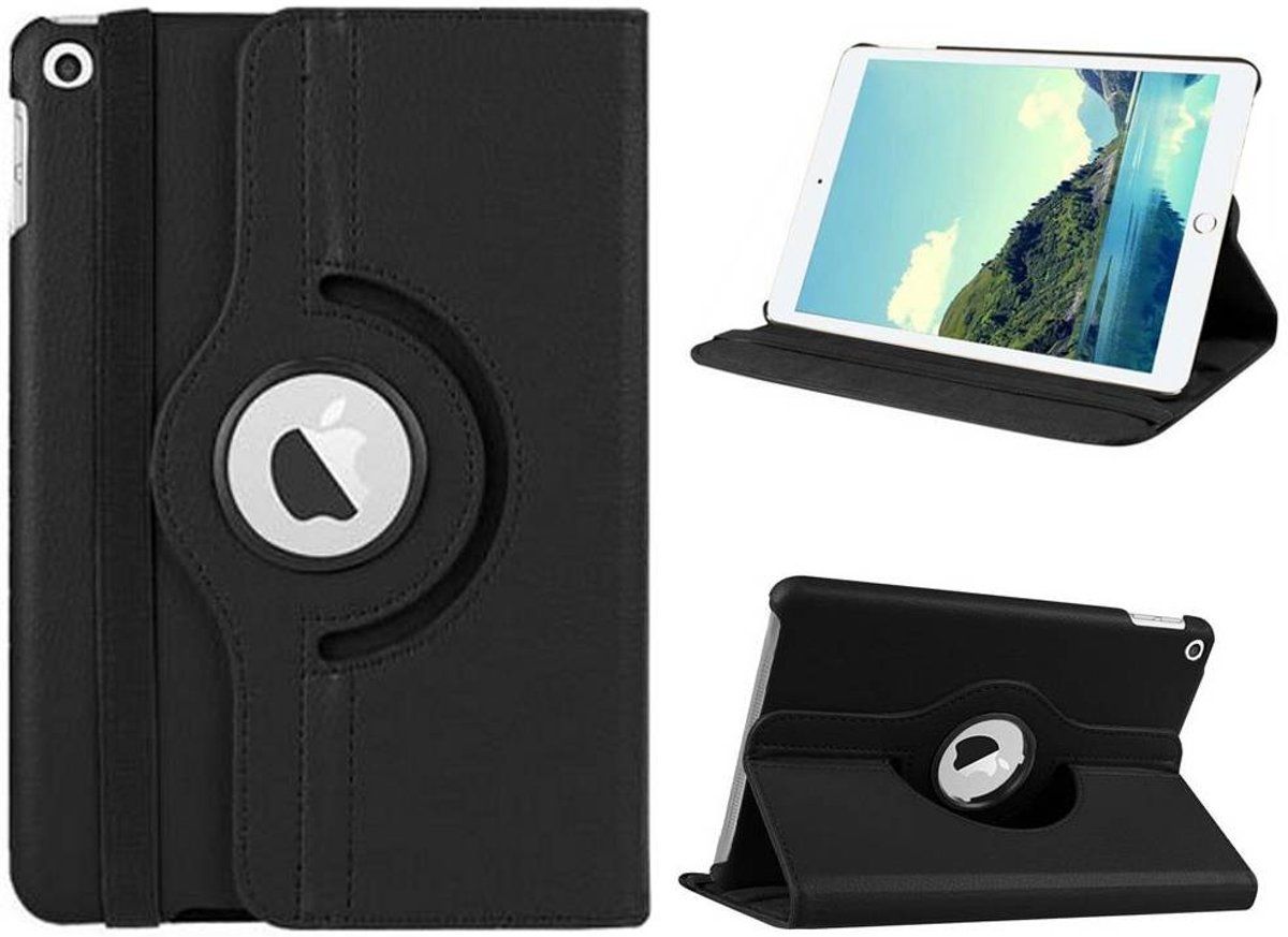 Colorfone PREMIUM 360 Twist Case voor Apple iPad 2017 9.7 - Zwart