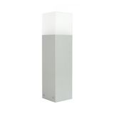 SU-MA Éclairage de mât, 40 cm, 1x E27, argent, IP44, CB-MAX 400 AL
