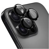 Rosso Camera Frame Protector Geschikt voor Apple iPhone 16 Pro / 16 Pro Max - Case Friendly - 9H Tempered Glass voor Cameralens - Gemakkelijke Installatie met Tray - Zwart