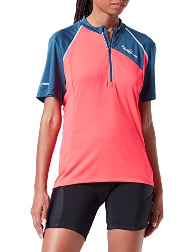 Nakamura Da.-fietsshirt Nacera W roze/marineblauw