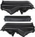 Ceryx BMW X5 E70 / X6 E71 - Set de couverture de pare-soleil - Noir - 3 pièces