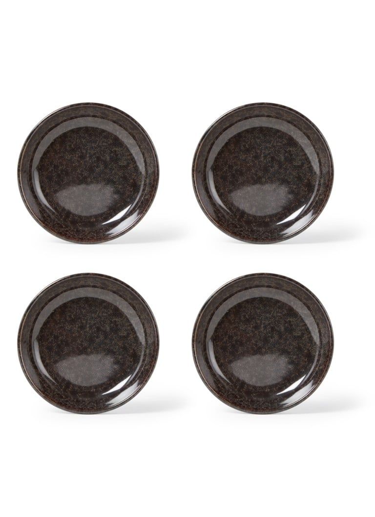 Serax Surface olijfschaaltje - 9 cm - set van 4 - donkergrijs