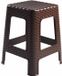 Plasticforte Rotan krukje - Kunststof - Bruin - 45 cm