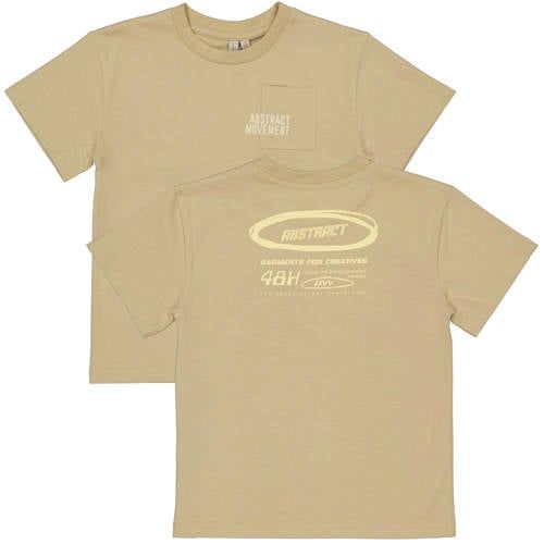 LEVV Little T-shirt met backprint zand