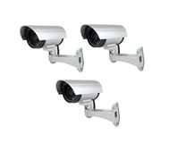 Tempo di Saldi 3 Outdoor Security Cameras with Infrared Flashing Light