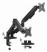Gembird MA-DA2U-01 flat panel bureau steun voor 2 displays tot 32 inch, zwart