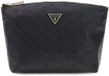 GUESS Lenwood Travel Top Zip Cosmetic Bag Black Logo