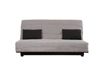 Banquette clic clac convertible 2 places avec rangement tissu gris