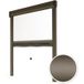 Moustiquaire enroulable pour fenêtre - L.100 x H.160cm recoupable - Alu. bronze - Protection anti-insectes