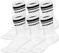Huddle Sokken HUDDLE 6pk Crew Socks Double Stripe Set van 6
