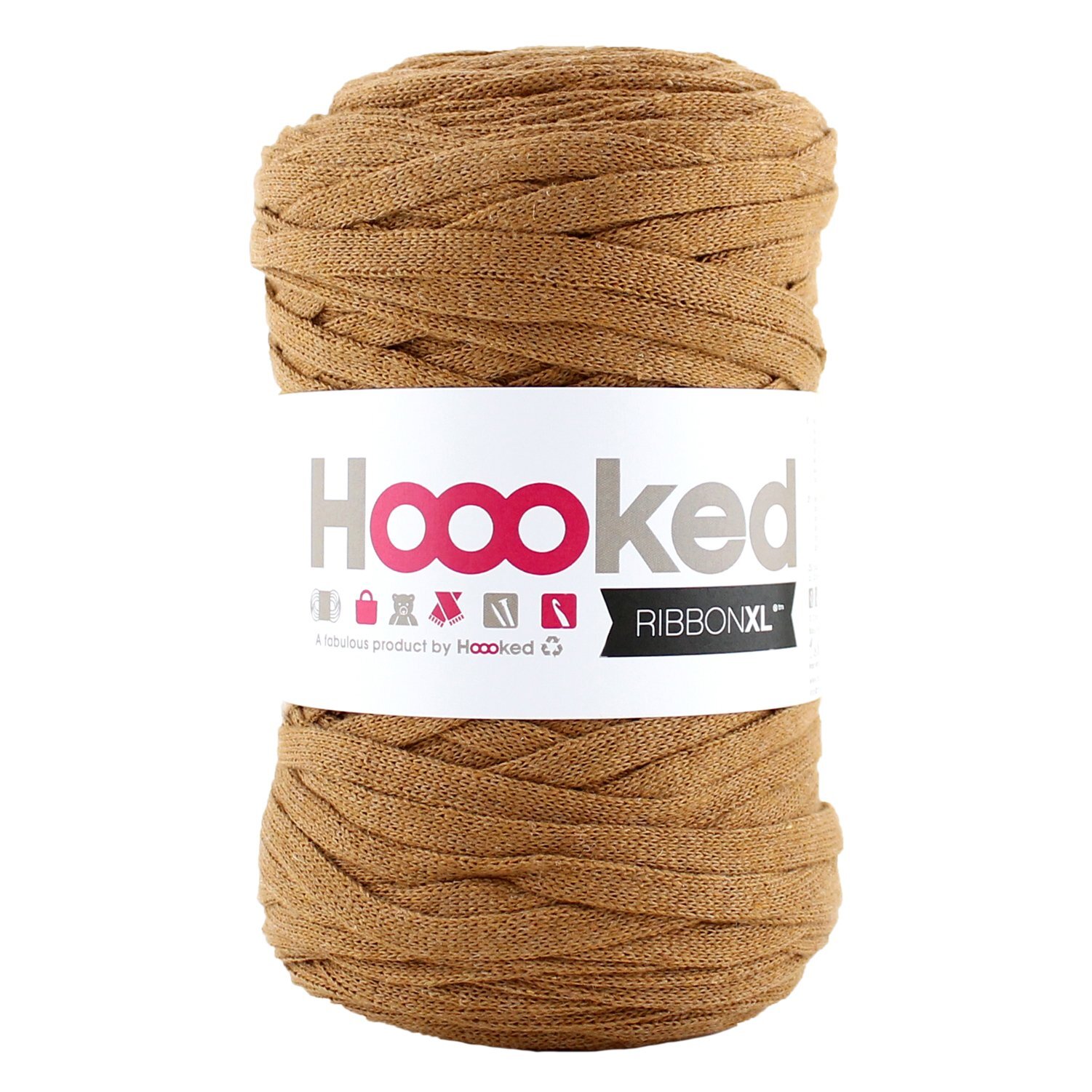 Hoooked RibbonXL Caramel Brown