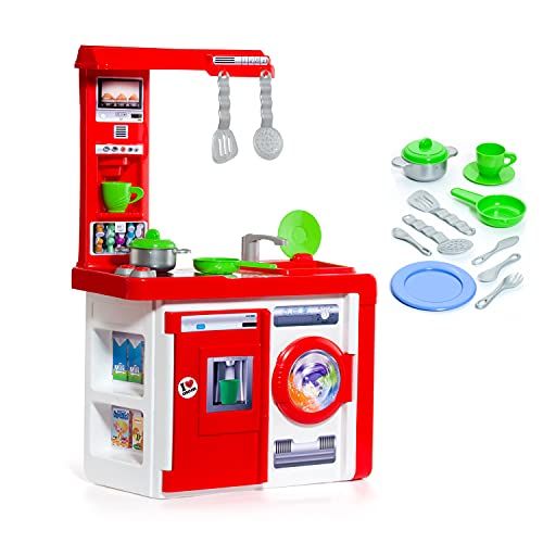 MOLTO Children's kitchen Molto Kitchen + Complements (Kitchen (with 12 pieces))