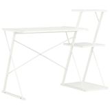VidaXL Bureau met schap 116x50x93 cm wit