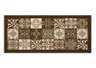 BIANCHERIAWEB Antislip keukentapijt, wasbaar, keukenloper, 55 x 80 cm, bruin majolica-design