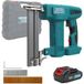 Cloueuse sans fil compatible avec batterie 18 V, cloueuse/agrafeuse 2 en 1 avec 1000 clous pour le travail du bois et le rembourrage.