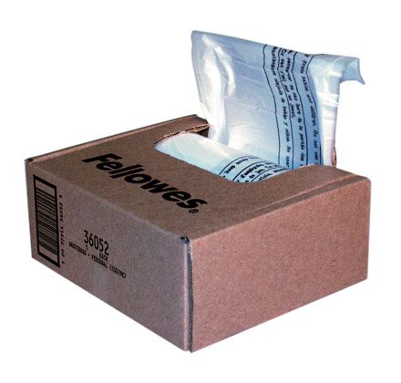 Fellowes Papiervernietiger Opvangzak Transparant 100 Stuks