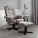 Julian Bowen Malmo draaifauteuil en kruk - grijs