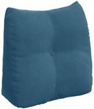 vidaXL Coussin de dossier bleu velours 45 x 24 x 50 cm