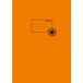 175 Exercise book cover A4 orange 100% wastepaper