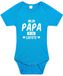 Bellatio Decorations Mijn papa is de liefste tekst baby rompertje blauw jongens - Kraamcadeau - Babykleding 80