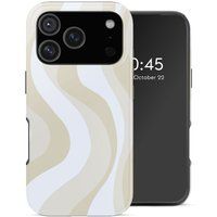 Selencia Vivid Backcover voor de Apple iPhone 18 Pro - Desert Waves Beige