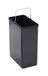 ARREGUI Step Bin Vervangende binnenemmer van kunststof met metalen handgreep, 15 l, zwart, 40 x 18 x 23,5 cm