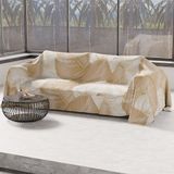 PETTI Artigiani Italiani - Sprei voor eenpersoonsbed voor lente en zomer, licht eenpersoonsdekbed, sprei, Topical Taupe 100% Made in Italy