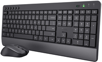 Trust Trezo Draadloos Toetsenbord en Muis - QWERTY US - Zwart