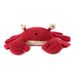 Ruhm Hond Knuffel - Grootte 25 cm - Pluche Kokosnoot Krab - Hondenspeelgoed - Pluche met geluid - Zachte Textuur - Robuust Materiaal - Rood