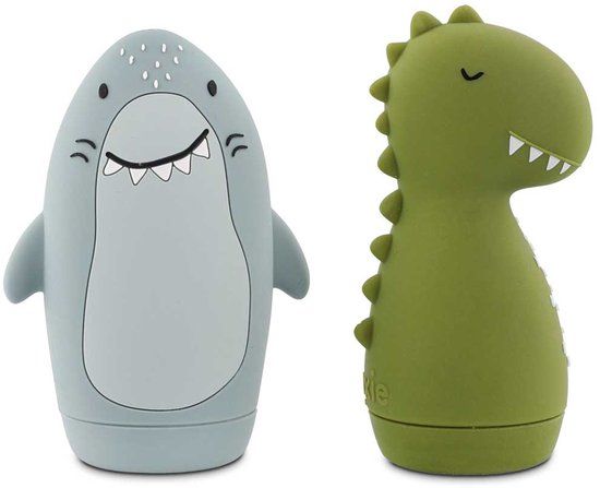 Trixie Badspeelgoed Sproeiende Dieren Mr. Shark & Mr. Dino – 2 Stuks